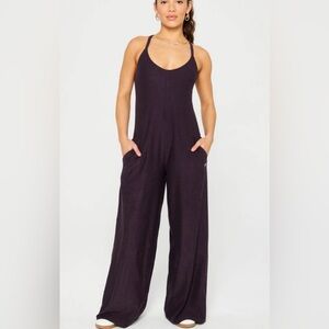 Fabletics Cloud Jersey Onesie Medium Black